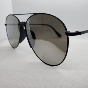 Designer Fashion Flat Mirrored Lens Sunglasses